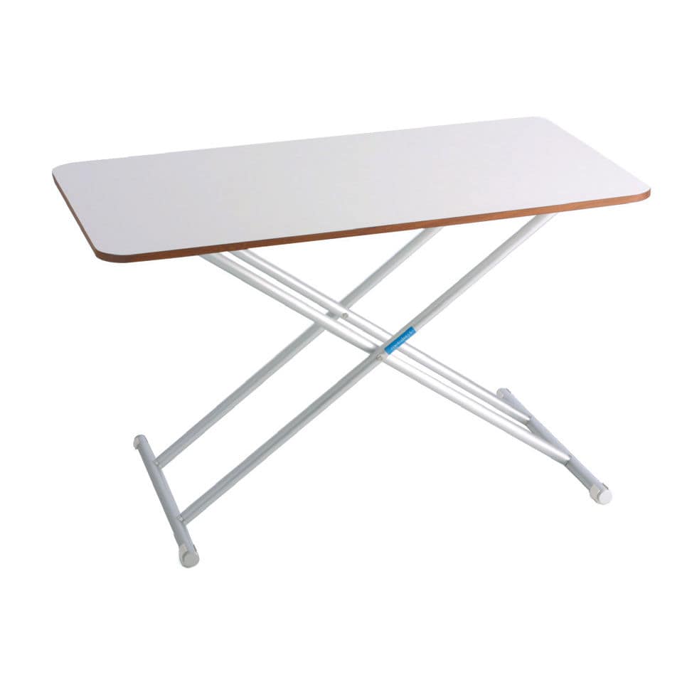 Tavolino Pieghevole Regolabile In Altezza KitHome | 43x43 Cm, 3 Livelli, Struttura In Acciaio, Nero