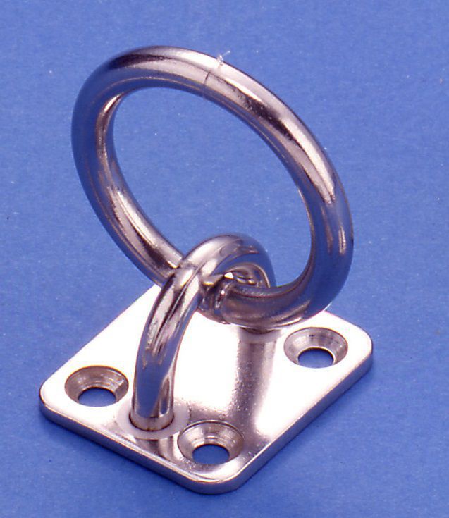 Piastra Per Occhielli In Acciaio Inossidabile 4 Pezzi Vi Per Montaggio A Gancio Tenacà Montaggio A Soffto E A Parete Set Di Raccordi Hardware Per Corda Decorativa - Foto 2