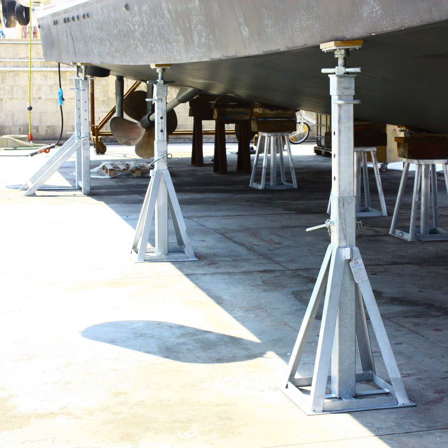 Puntello A Croce Regolabile Fischer - 200-360 Cm, In Acciaio Verniciato, Per Edilizia - Foto 3