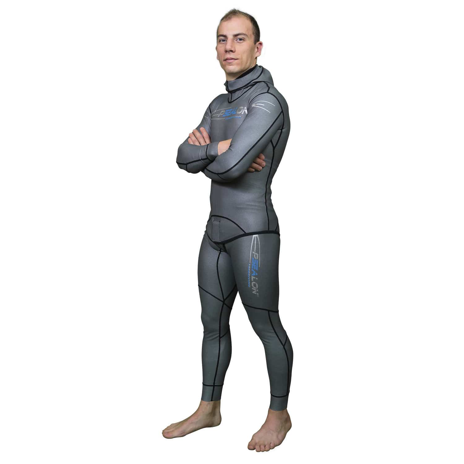 Muta neoprene per pesca subacquea - CLOSED - Hatch Customs - con cappuccio / due pezzi / 2 mm