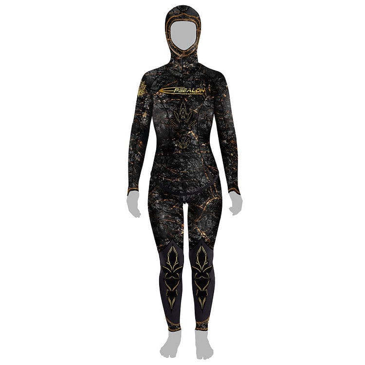 Muta Pesca Subacquea 3mm In Neoprene Con Cappuccio - Mimetico Per Immersioni E Caccia