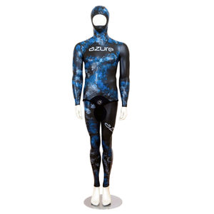 muta neoprene per pesca subacquea / con cappuccio / due pezzi / 3 mm
