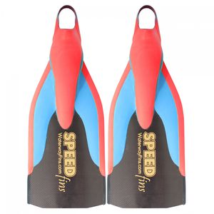 Pinne da nuoto per bambini, 100% silicone pinne corte, pinne da sub arcobaleno per bambini adulti uomini donne nuoto immersioni (arcobaleno, M