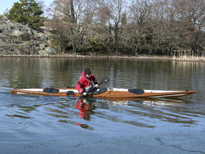 kayak a ponte / rigido / da mare / 1 posto
