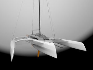 trimarano / da crociera / da regata / con poppa aperta