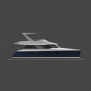 motor-yacht catamarano / da crociera / con cabina di pilotaggio / con scafo dislocante