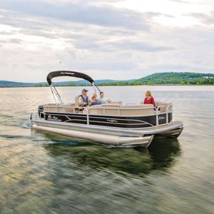 pontoon boat fuoribordo