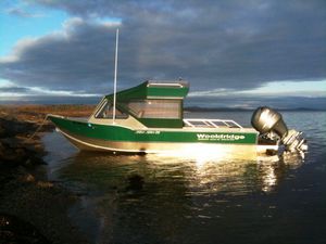 barca da pesca e diporto fuoribordo