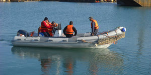 barca di supporto per immersioni