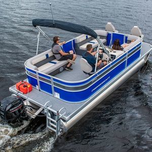 pontoon boat fuoribordo