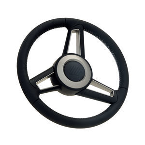 volante per barca a motore rivestimento in cuoio 1