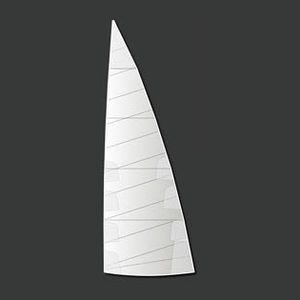 randa / per barca a vela da crociera / cross-cut / in poliestere