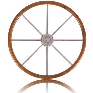 volante per barca a motore in teak