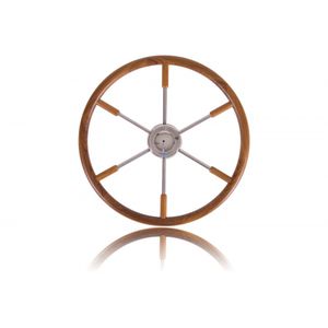 volante per barca a motore in teak 1