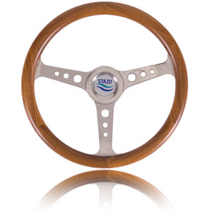 volante per barca a motore in teak 1
