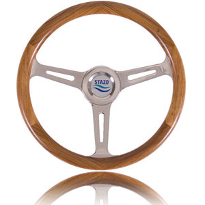 volante per barca a motore in teak 1