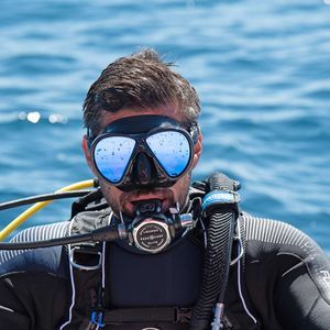 maschera di immersione doppio vetro