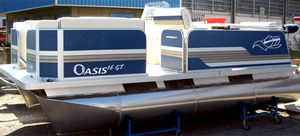pontoon boat fuoribordo