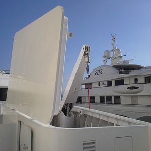 gruetta per yacht / idraulica / telescopica / girevole