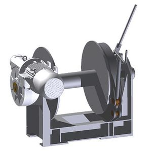 argano per nave / per manovra di ancore / con motore elettrico / a singolo tamburo
