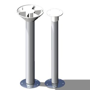 base per tavolo per barca in acciaio inox