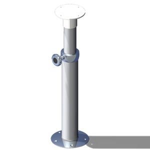 base per tavolo per barca telescopica / in acciaio inox