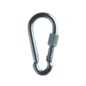 MABUSYI Moschettone Con Chiusura A Vite In Alluminio 8cm – Leggero E Resistente Per Campeggio, Escursionismo, Zaino, Portachiavi (Carico Max 30kg) – NON Per Arrampicata