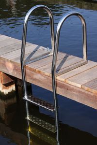 scaletta per pontile / fissa / da bagno / manuale