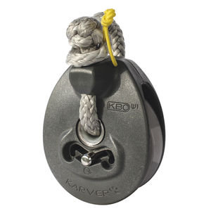 bozzello winch / singolo / con attacco tessile / cima max. 10 mm