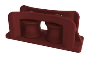 Passacavo Per Rimorchio Hawse Fairlead 254 Mm 9.071 Kg + Gancio Traino - Acciaio 40CR Forgiato Rosso