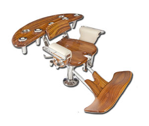 sedia da combattimento in teak