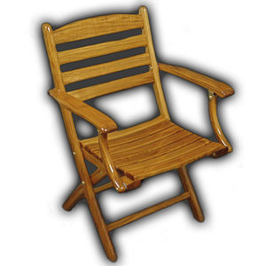 sedia standard per barca / pieghevole / in teak