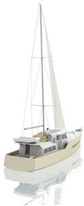 sailing-yacht da crociera / motorsailer / con fly