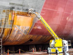 pulitore ad alta pressione per cantiere navale