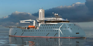 nave di supporto offshore per parco eolico