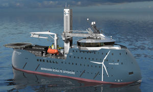 nave di supporto offshore per parco eolico