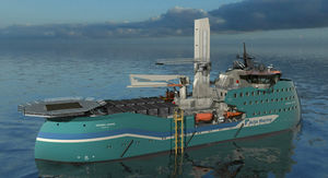 nave di supporto offshore per parco eolico