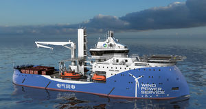 nave di supporto offshore per parco eolico