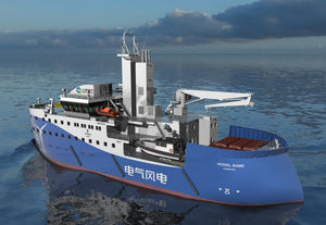 nave di supporto offshore per parco eolico