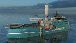 nave di supporto offshore per parco eolico