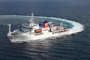 nave per ricerca oceanografica di studio idrografico