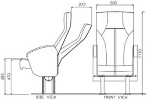 poltrona per auditorium per nave