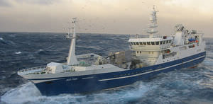 nave da pesca professionale peschereccio a strascico