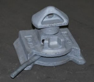 twist lock per l'ancoraggio dei container a coda di rondine