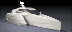 cabin-cruiser trimarano