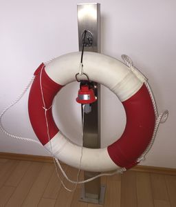 supporto per salvagente ferro di cavallo