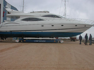 rimorchio di movimentazione pesante / per cantiere navale / semovente