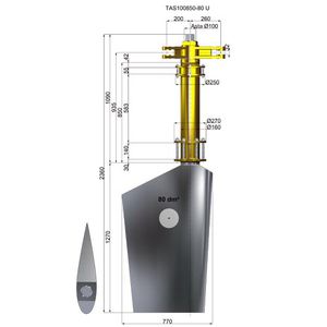 timone profilo NACA / per nave