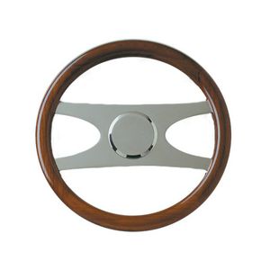 volante per barca a motore in teak