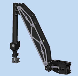 supporto per videocamera subacquea per ROV / articolato